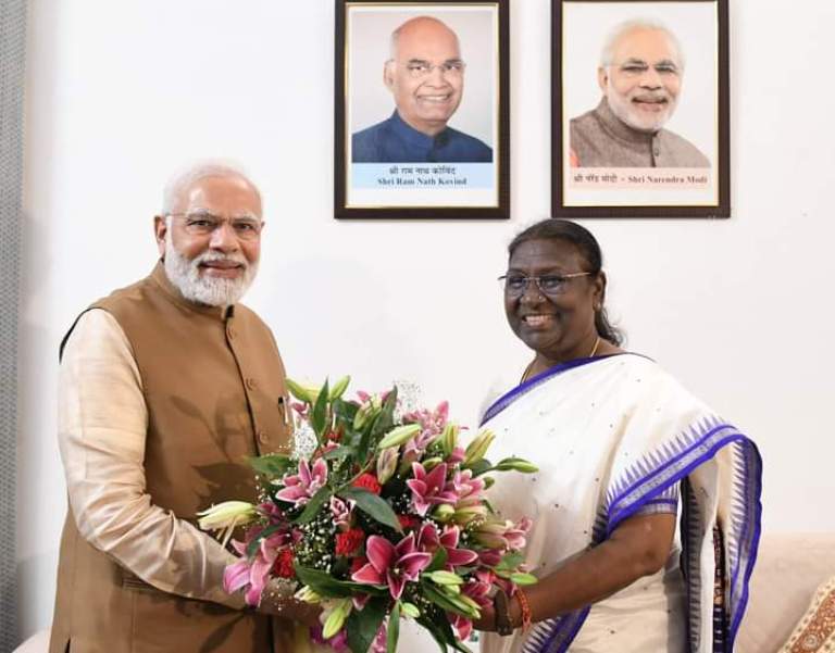PM Modi, JP Nadda congratulate India's new President Droupadi Murmu