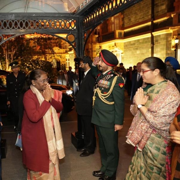 President Droupadi Murmu arrives in London to attend Queen Elizabeth's state funeral