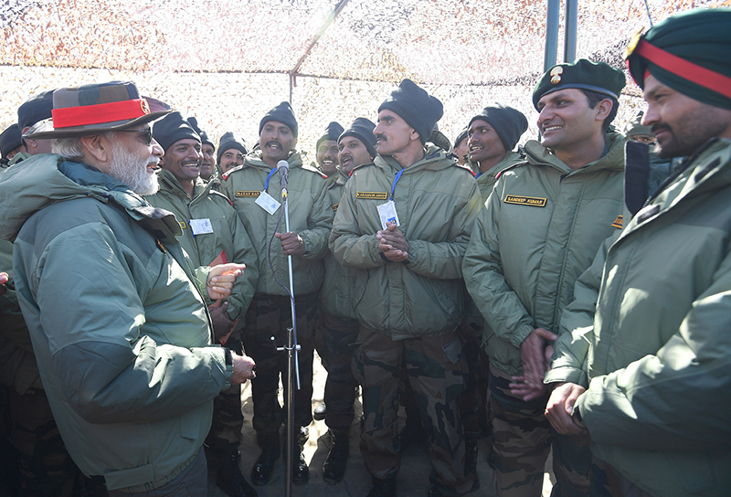 PM Narendra Modi celebrates Diwali with Armed forces in Kargil
