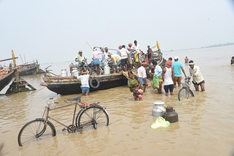 Submerged area of Patna after heavy rains