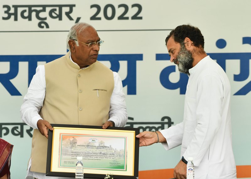 In Images: Mallikarjun Kharge takes charge as Congress president