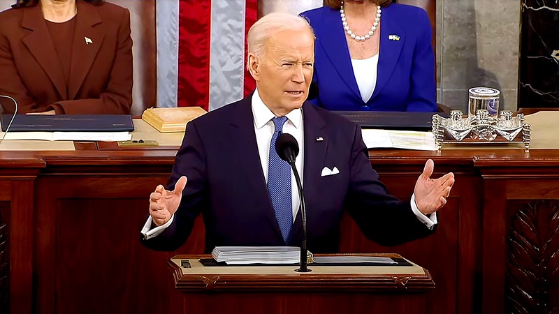 Joe Biden addresses joint session of Congress in Washington DC
