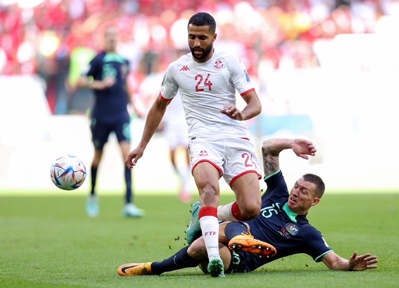 2022 FIFA World Cup: Tunisia and Australia clash in Group D match in Qatar's Al Janoub Stadium.