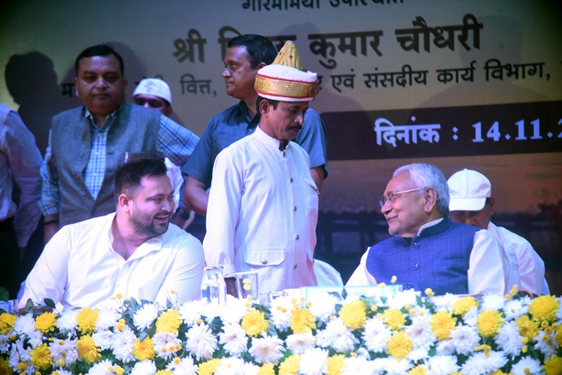 Tejashwi Yadav addresses employees of water resources dept in Bihar