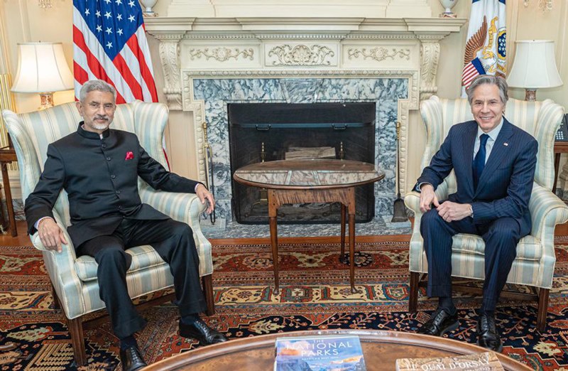 S Jaishankar meets his US Secretary Antony Blinken in Washington DC