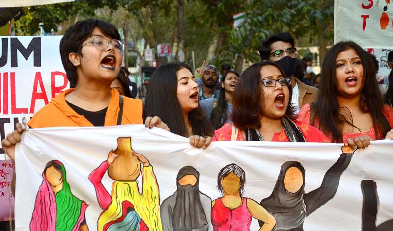 Hijab row: Candlelight protests held in Kolkata