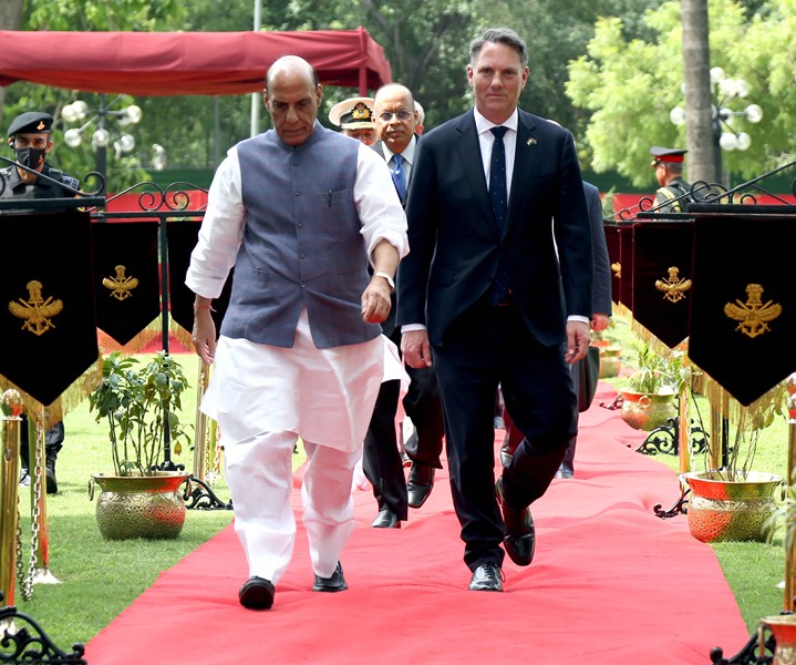 Rajnath Singh holds bilateral talks with Australian counterpart Richard Marles in Delhi