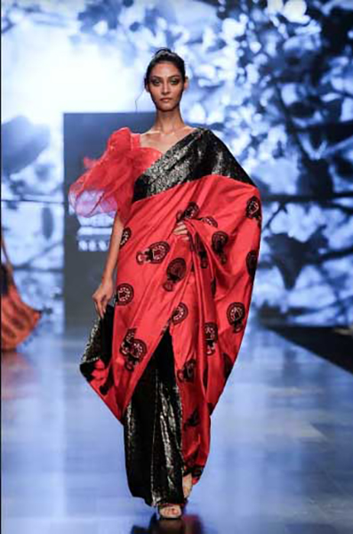 Sanjukta Dutta brings colourful festive fervour at Lakme Fashion Week