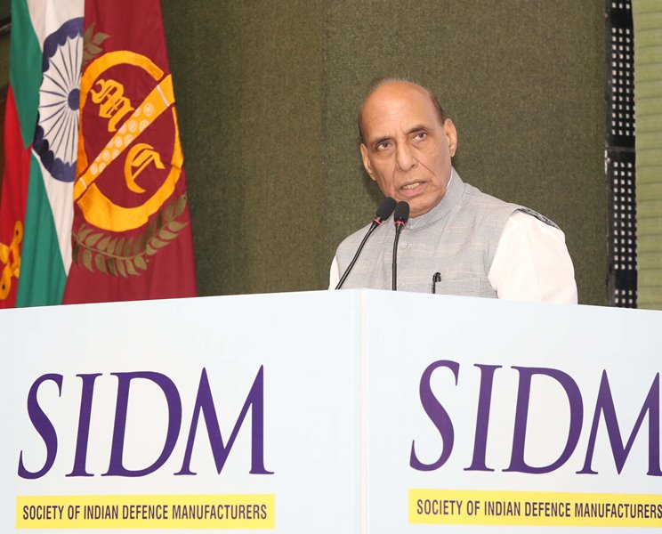 Rajnath Singh addresses 5th Annual Session of Society of Indian Defence Manufacturers