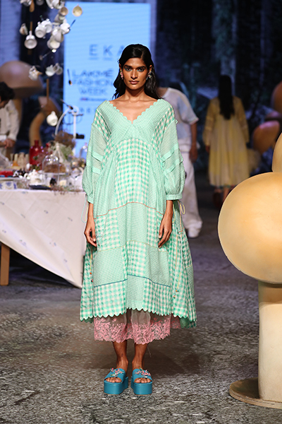 Eka showcases the spring summer collection at the Lakme Fashion Week 2022