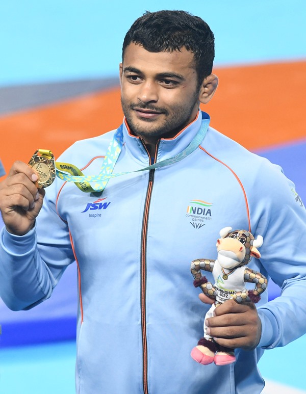 Deepak Punia clinches Commonwealth Games gold in wrestling