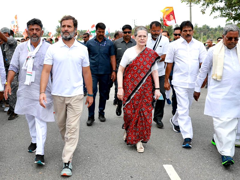 In Images: Sonia Gandhi joins Rahul Gandhi-led Congress' Bharat Jodo Yatra