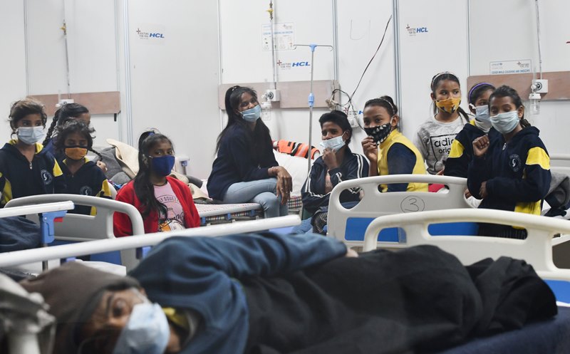 COVID-19 infected children being treated at Delhi's Covid Care Center