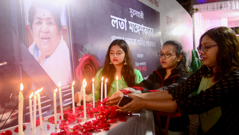 Kolkata pays tribute to Lata Mangeshkar