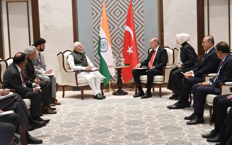 SCO Summit: PM Modi, Turkish Prez Erdogan hold bilateral talks in Uzbekistan's Samarkand