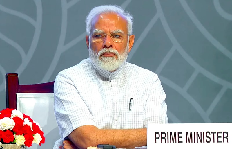 PM Modi inaugurates Bharat Drone in Delhi
