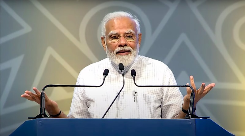 PM Modi inaugurates Bharat Drone in Delhi
