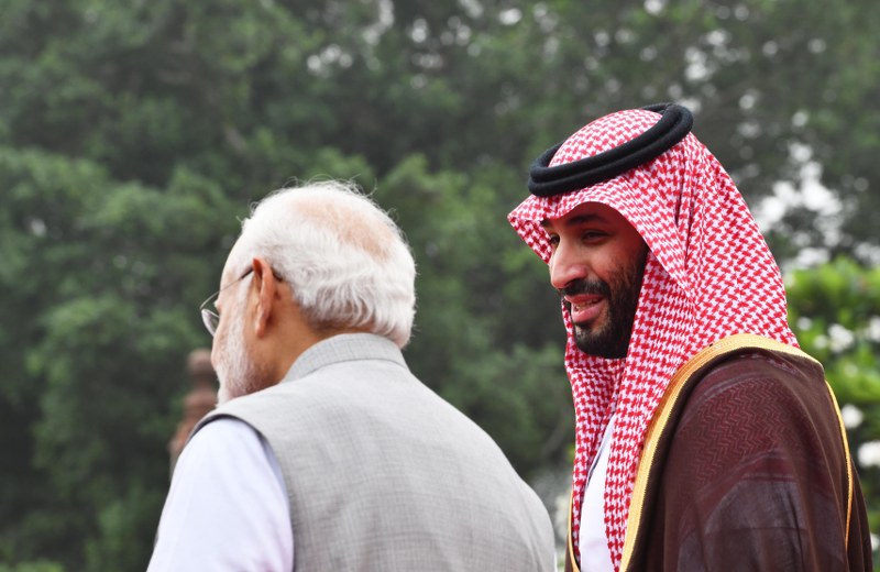 PM Modi, Saudi Arabia's Crown Prince and PM Mohammed bin Salman Al Saud in Delhi
