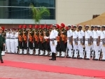Vietnam Minister of National Defence inspects ahead of meeting with Rajnath Singh