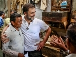 Rahul Gandhi visits Delhi's furniture market