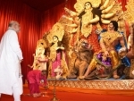 Amit Shah inaugurates Ram Temple-themed Durga Puja pandal in Kolkata