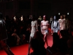 Models walk the ramp for Diesel show at Milan Fashion Week
