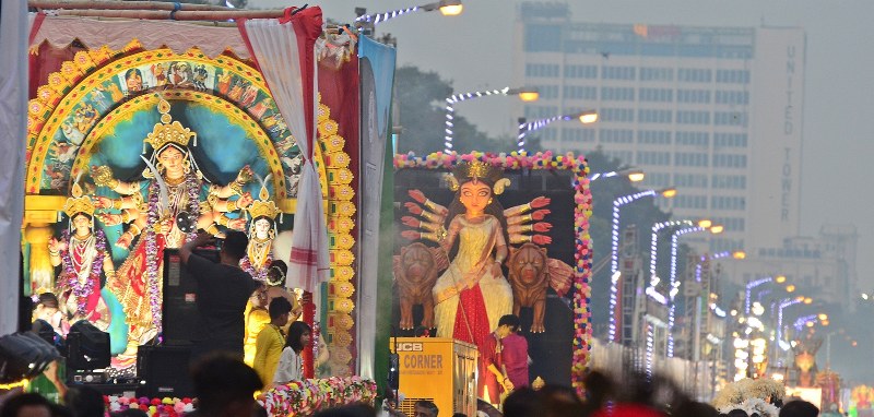 Glimpses from Kolkata's mega Durga Puja Carnival 2023