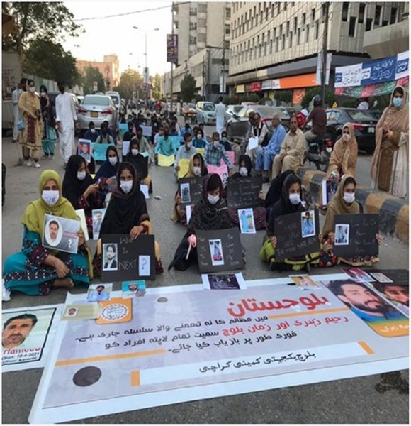 In images: Protest against enforced disappearances in Karachi