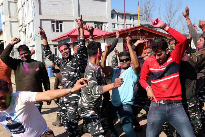 Holi celebration in Kashmir’s Anantnag
