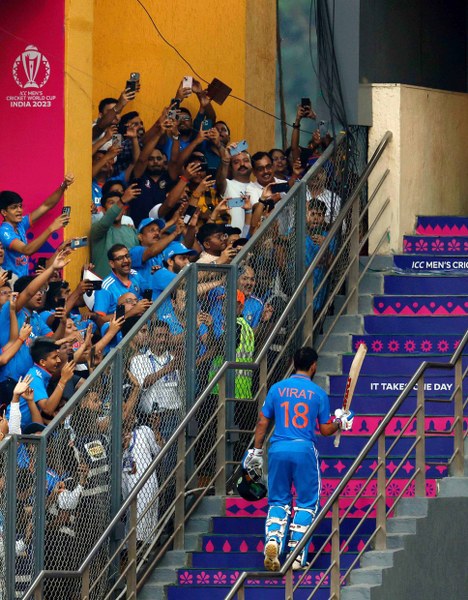 Virat Kohli breaks Sachin Tendulkar's record with 50th ODI century in World Cup semi-final