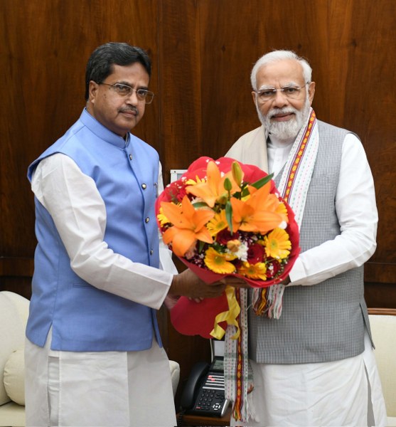 Tripura CM Manik Saha meets PM Modi in Delhi