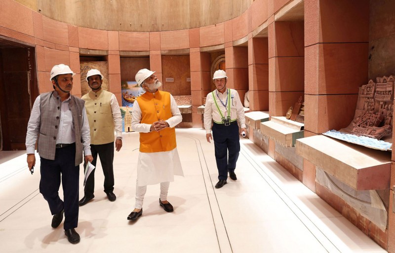 PM Modi takes new Parliament House tour