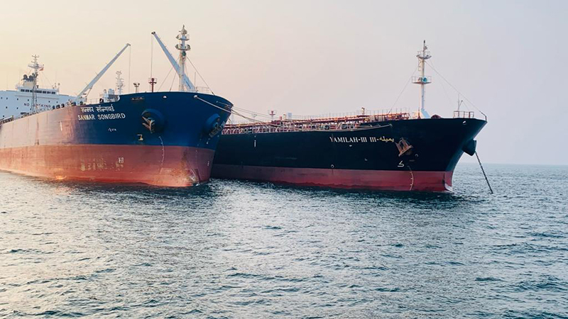 Haldia Petrochemicals Ltd conducted its first ever Naphtha Ship-to-ship transfer (STS)