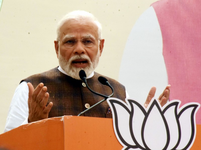PM Modi addresses BJP Mahila Morcha activists in Delhi