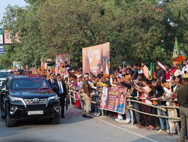 Narendra Modi visits his constituency Varanasi