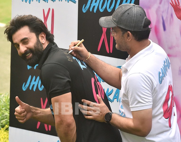 Ranbir Kapoor, Sourav Ganguly at Eden Gardens for cricket and Tu Jhoothi Main Makkaar