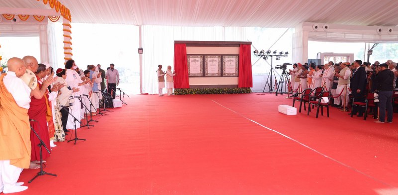 PM Modi installs 'Sengol' at new Parliament building