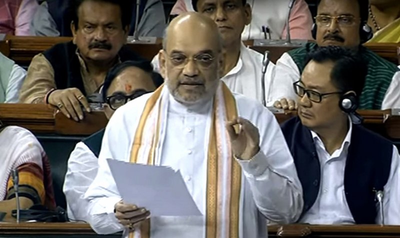Amit Shah during discussion on No-Confidence Motion in Lok Sabha