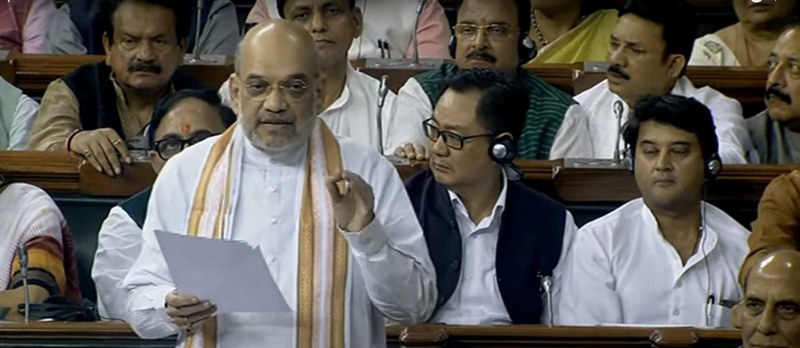 Amit Shah during discussion on No-Confidence Motion in Lok Sabha
