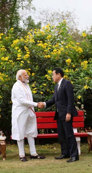 In images :Modi, Japan PM Fumio Kishida visits Buddha Jayanti Park