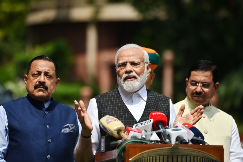PM Modi addresses media on first day of Monsoon Session