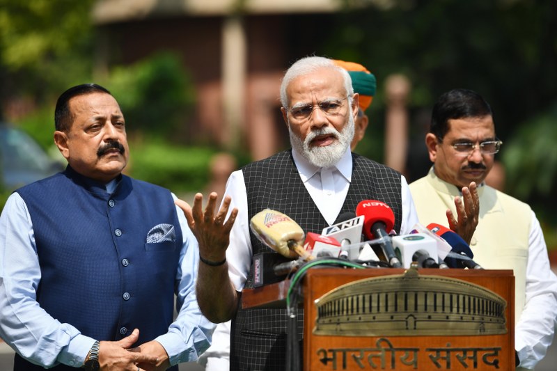 PM Modi addresses media on first day of Monsoon Session