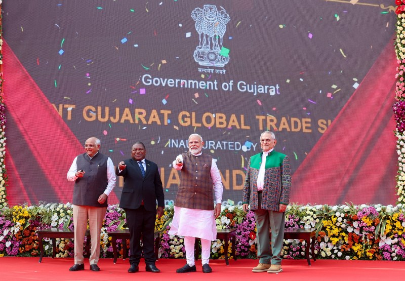 PM Modi visits Vibrant Gujarat trade show