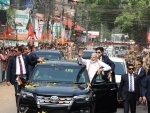 PM Modi being welcomed in Kerala