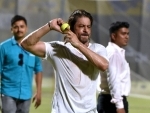 Shah Rukh Khan, AbRam sweat it out at Eden Gardens with KKR