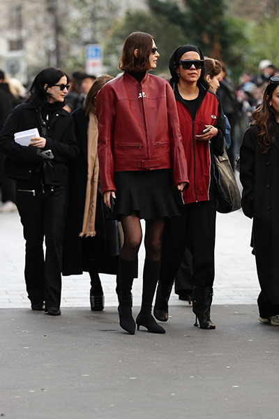Courreges showcases Fall 2024 (street style) at Paris Fashion Week