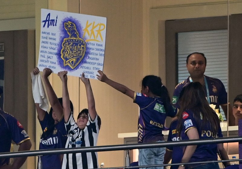 'Lucky charm' Shah Rukh Khan cheers for KKR as his team takes on PBKS at Eden Gardens