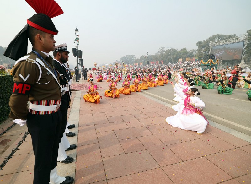 In images 75th Republic Day celebration