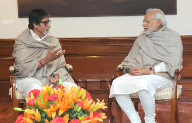 Big B meets PM Modi