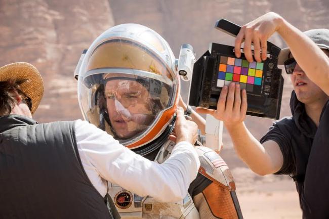 Matt Damon trains for his role of Mark Watney in 'The Martian'
